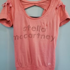 Adidas by Stella McCartney lazer cut logo top